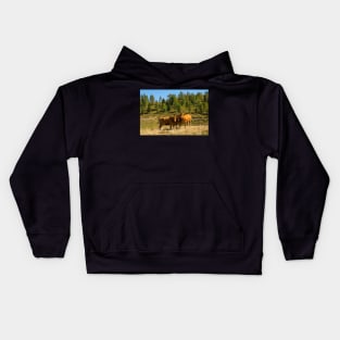 Italian Alpine Cows Kids Hoodie